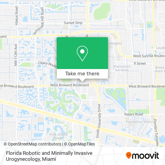 Florida Robotic and Minimally Invasive Urogynecology map