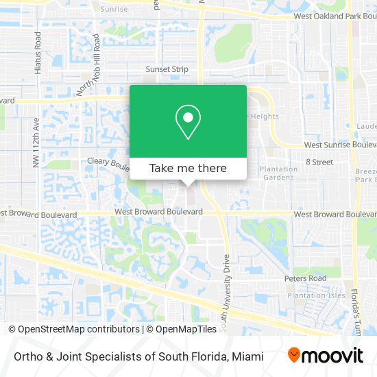 Mapa de Ortho & Joint Specialists of South Florida