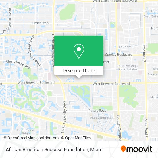 Mapa de African American Success Foundation