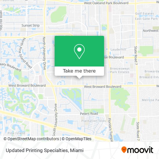 Updated Printing Specialties map