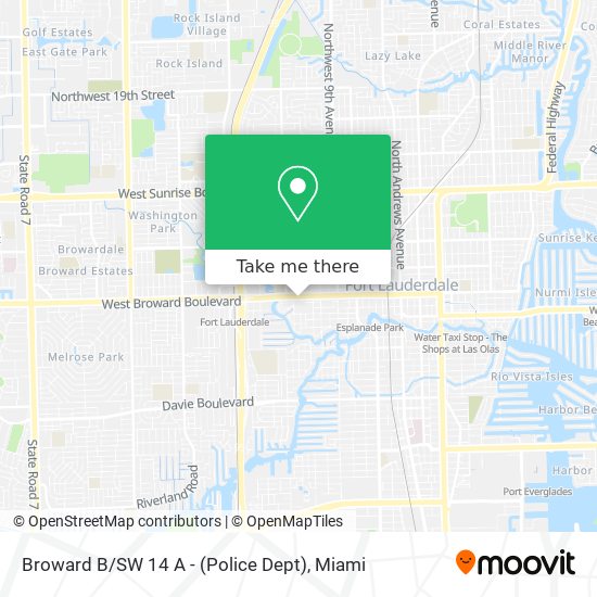 Broward B / SW 14 A - (Police Dept) map