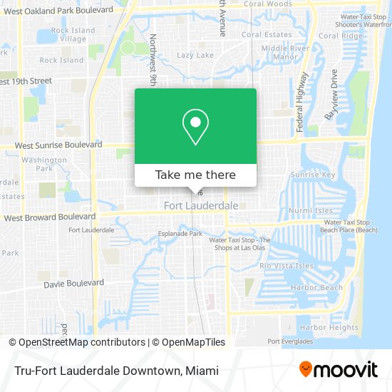Tru-Fort Lauderdale Downtown map