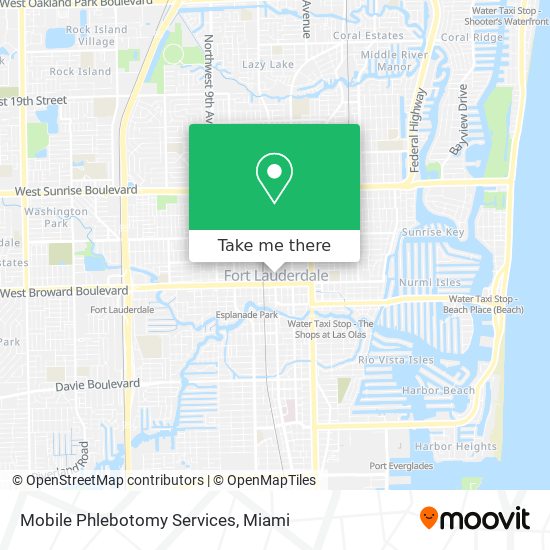 Mobile Phlebotomy Services map