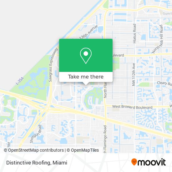 Mapa de Distinctive Roofing