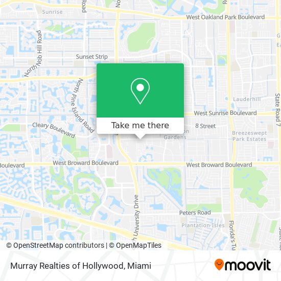 Mapa de Murray Realties of Hollywood