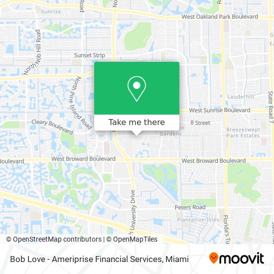 Mapa de Bob Love - Ameriprise Financial Services