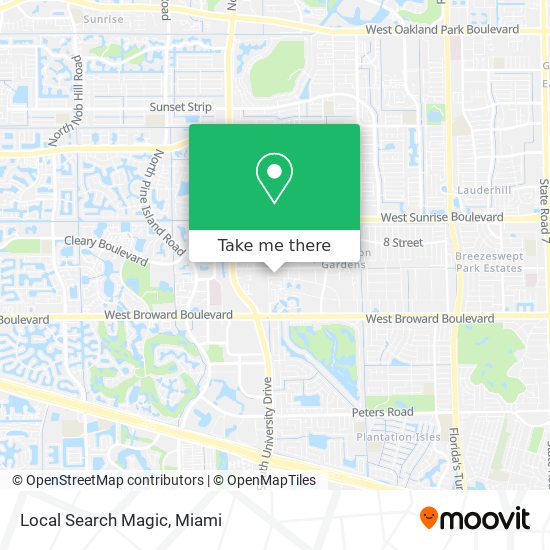 Local Search Magic map