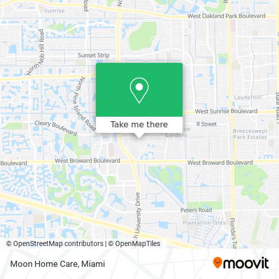 Moon Home Care map