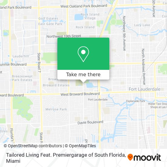 Tailored Living Feat. Premiergarage of South Florida map