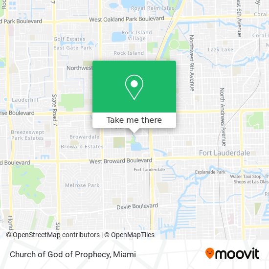 Mapa de Church of God of Prophecy