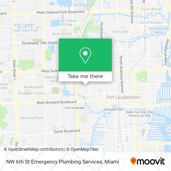 NW 6th St Emergency Plumbing Services map