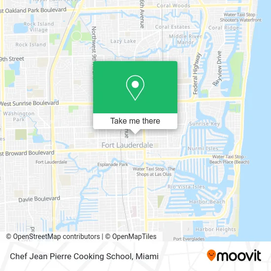 Chef Jean Pierre Cooking School map