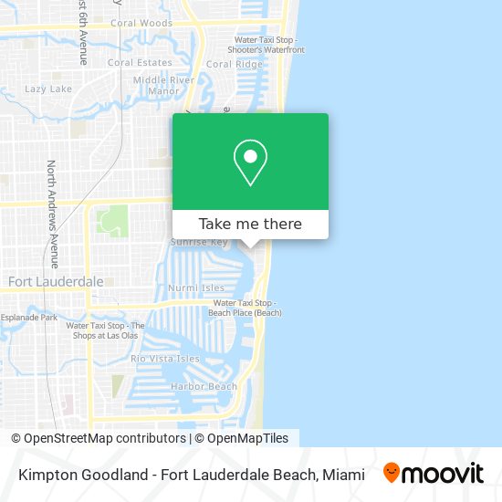 Kimpton Goodland - Fort Lauderdale Beach map