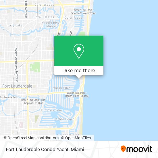 Fort Lauderdale Condo Yacht map