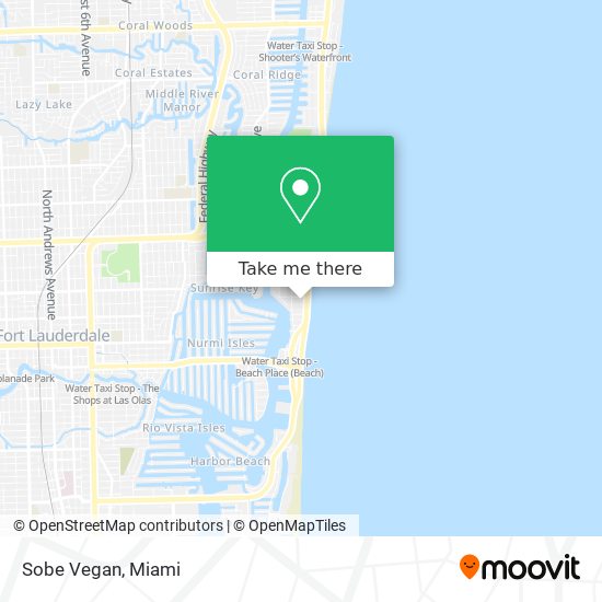 Sobe Vegan map