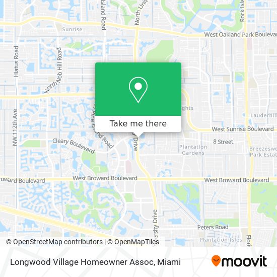 Mapa de Longwood Village Homeowner Assoc