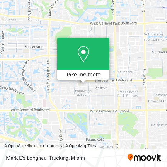 Mapa de Mark E's Longhaul Trucking