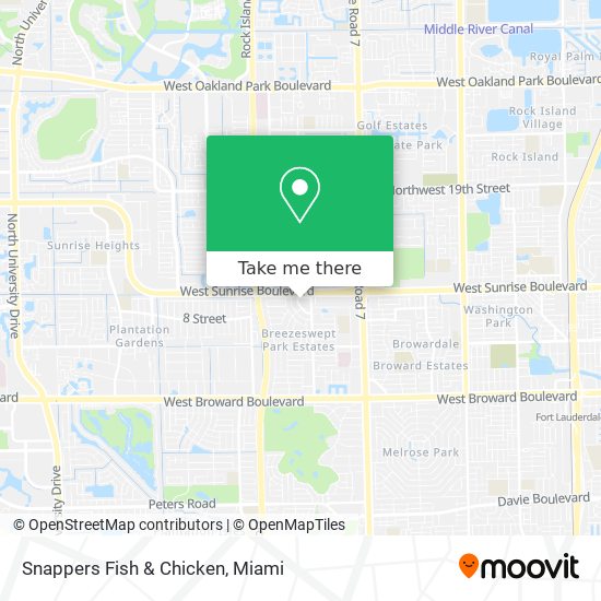 Snappers Fish & Chicken map