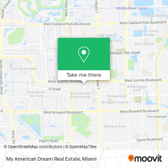 My American Dream Real Estate map