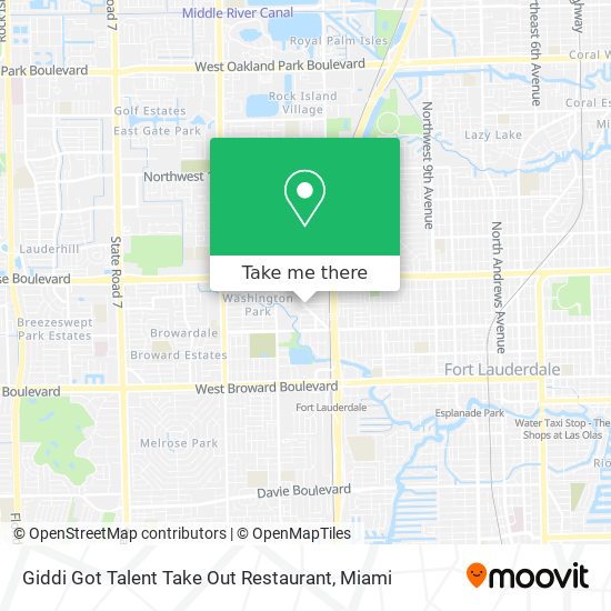 Mapa de Giddi Got Talent Take Out Restaurant