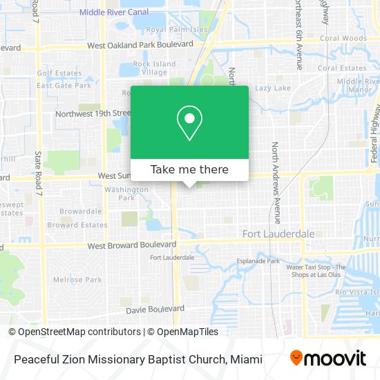 Mapa de Peaceful Zion Missionary Baptist Church