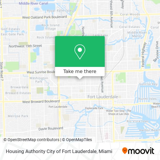 Mapa de Housing Authority City of Fort Lauderdale