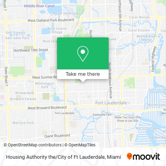 Mapa de Housing Authority the / City of Ft Lauderdale