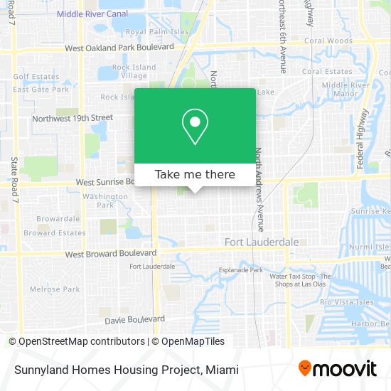 Mapa de Sunnyland Homes Housing Project