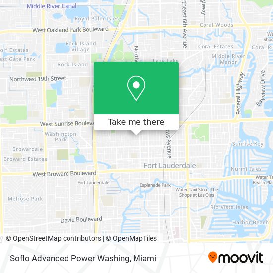 Soflo Advanced Power Washing map