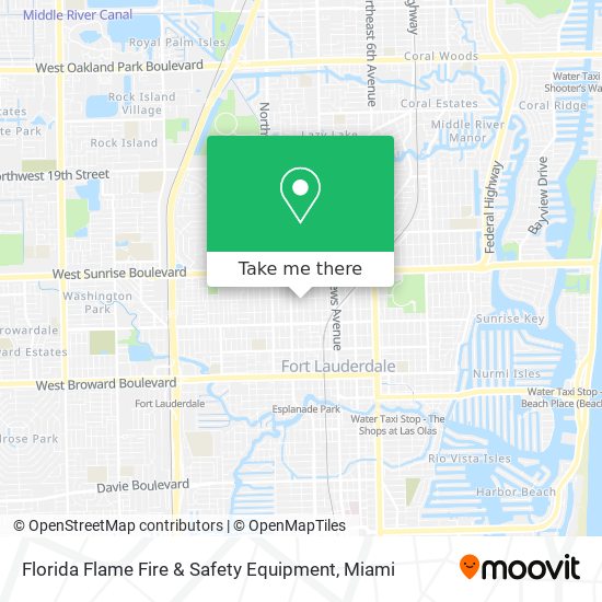 Mapa de Florida Flame Fire & Safety Equipment