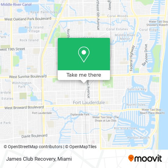 James Club Recovery map