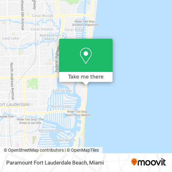 Paramount Fort Lauderdale Beach map