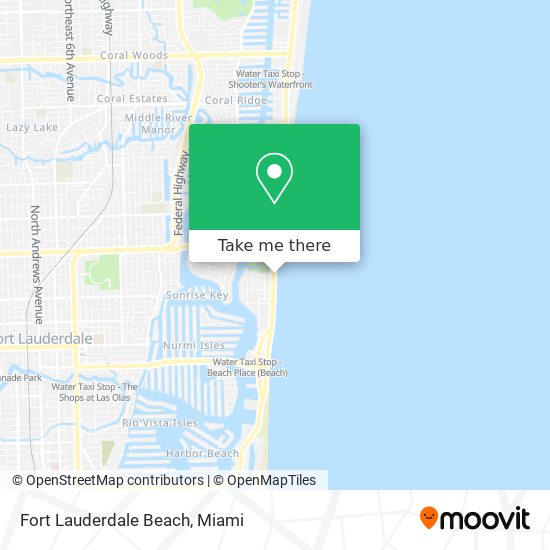 Fort Lauderdale Beach map