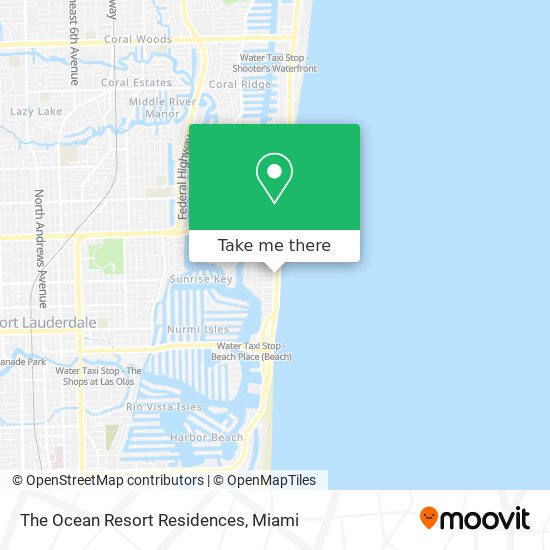 Mapa de The Ocean Resort Residences