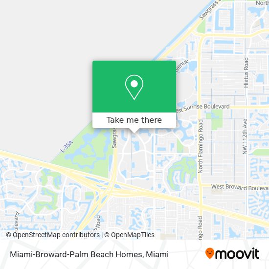 Miami-Broward-Palm Beach Homes map