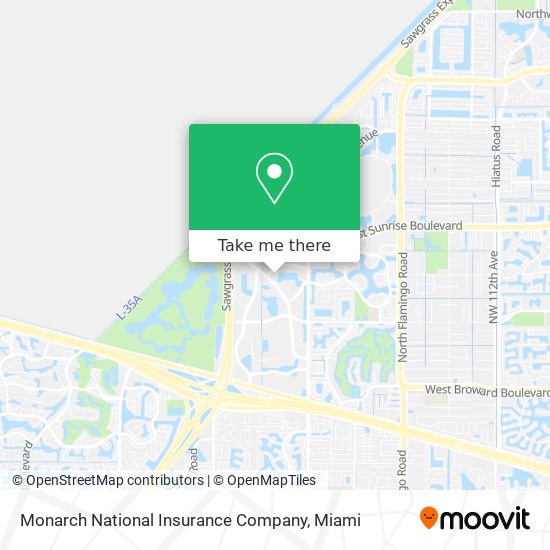 Monarch National Insurance Company map