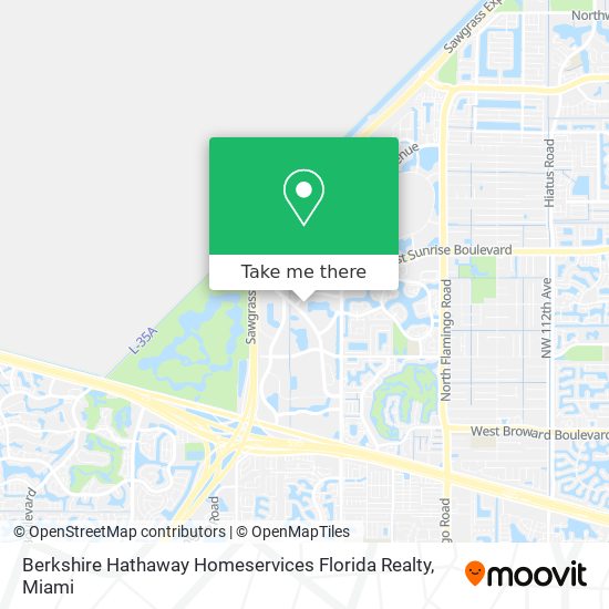 Berkshire Hathaway Homeservices Florida Realty map