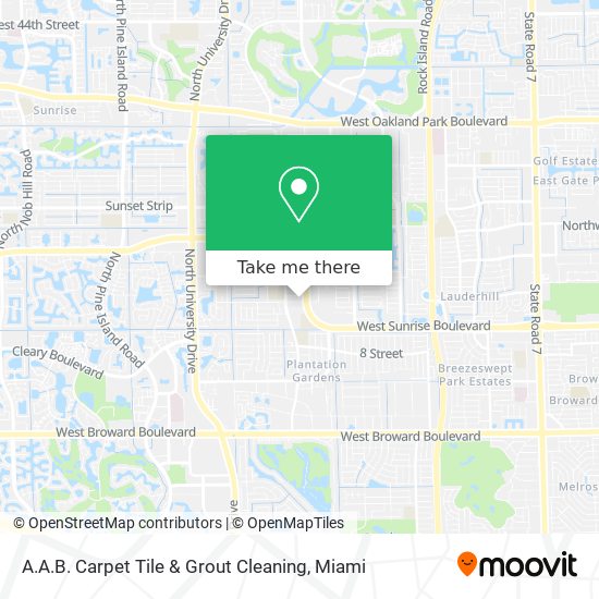 A.A.B. Carpet Tile & Grout Cleaning map