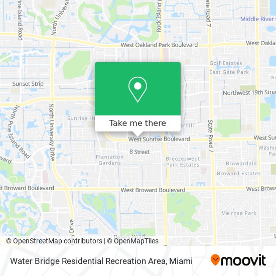 Water Bridge Residential Recreation Area map
