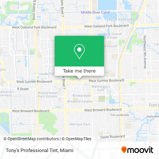 Mapa de Tony's Professional Tint