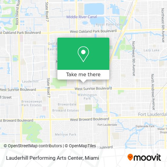 Mapa de Lauderhill Performing Arts Center