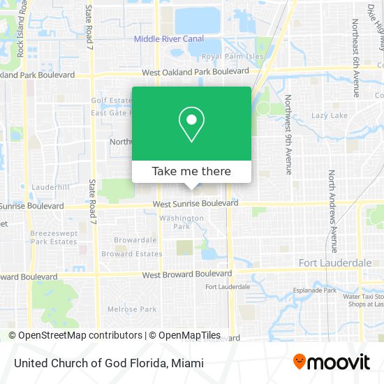 Mapa de United Church of God Florida