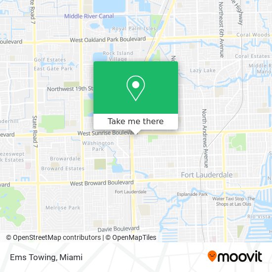 Ems Towing map