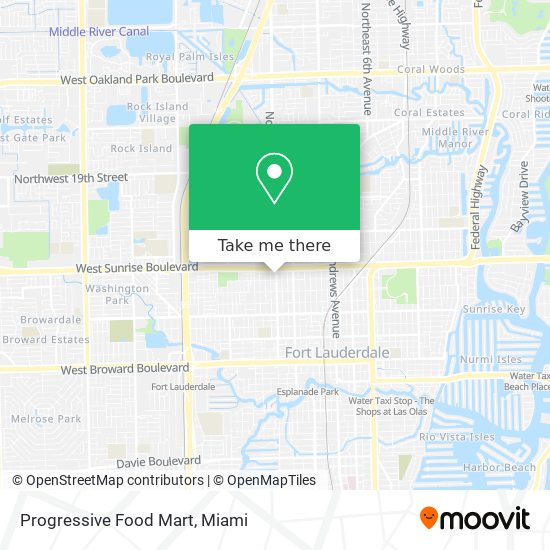 Mapa de Progressive Food Mart