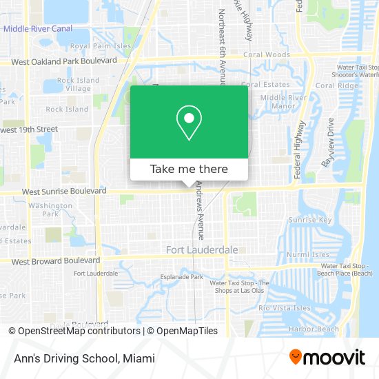 Ann's Driving School map