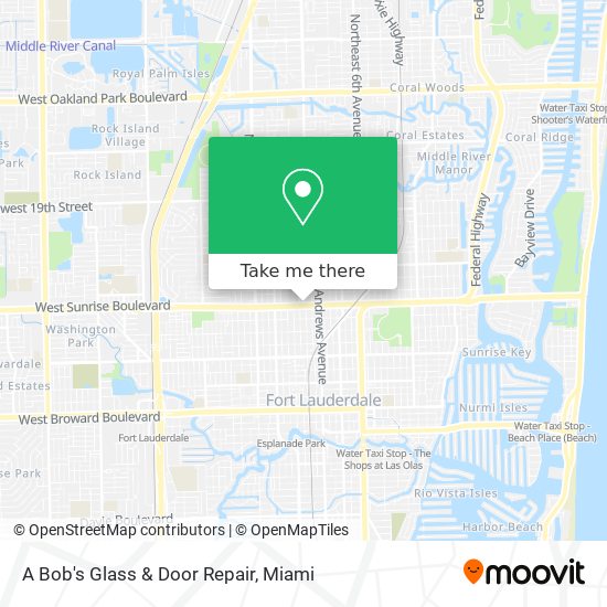 A Bob's Glass & Door Repair map