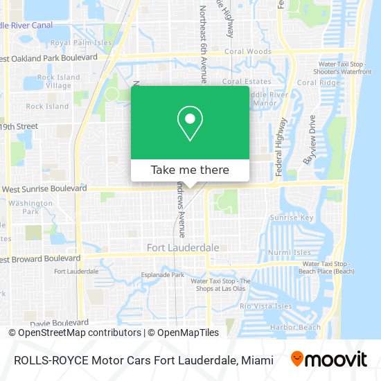 ROLLS-ROYCE Motor Cars Fort Lauderdale map