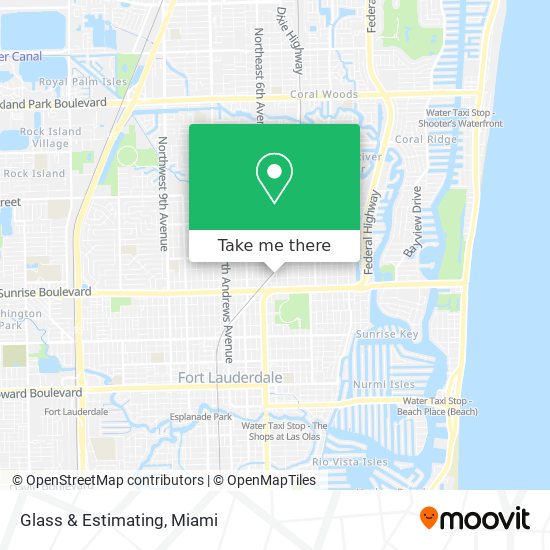 Glass & Estimating map