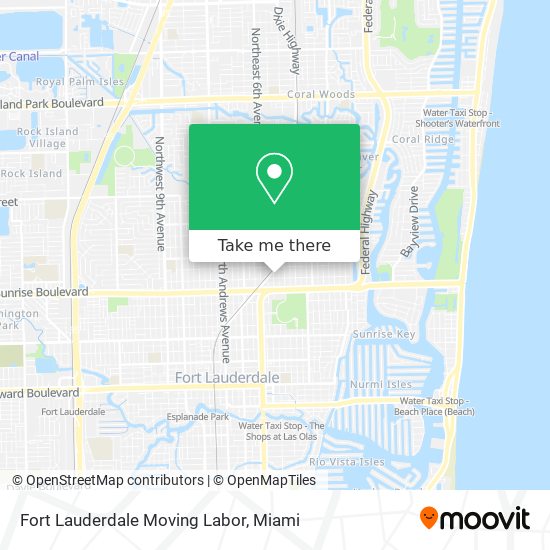 Mapa de Fort Lauderdale Moving Labor