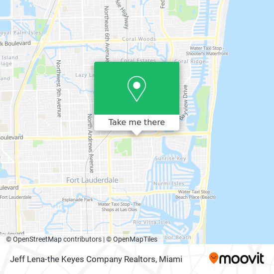 Jeff Lena-the Keyes Company Realtors map